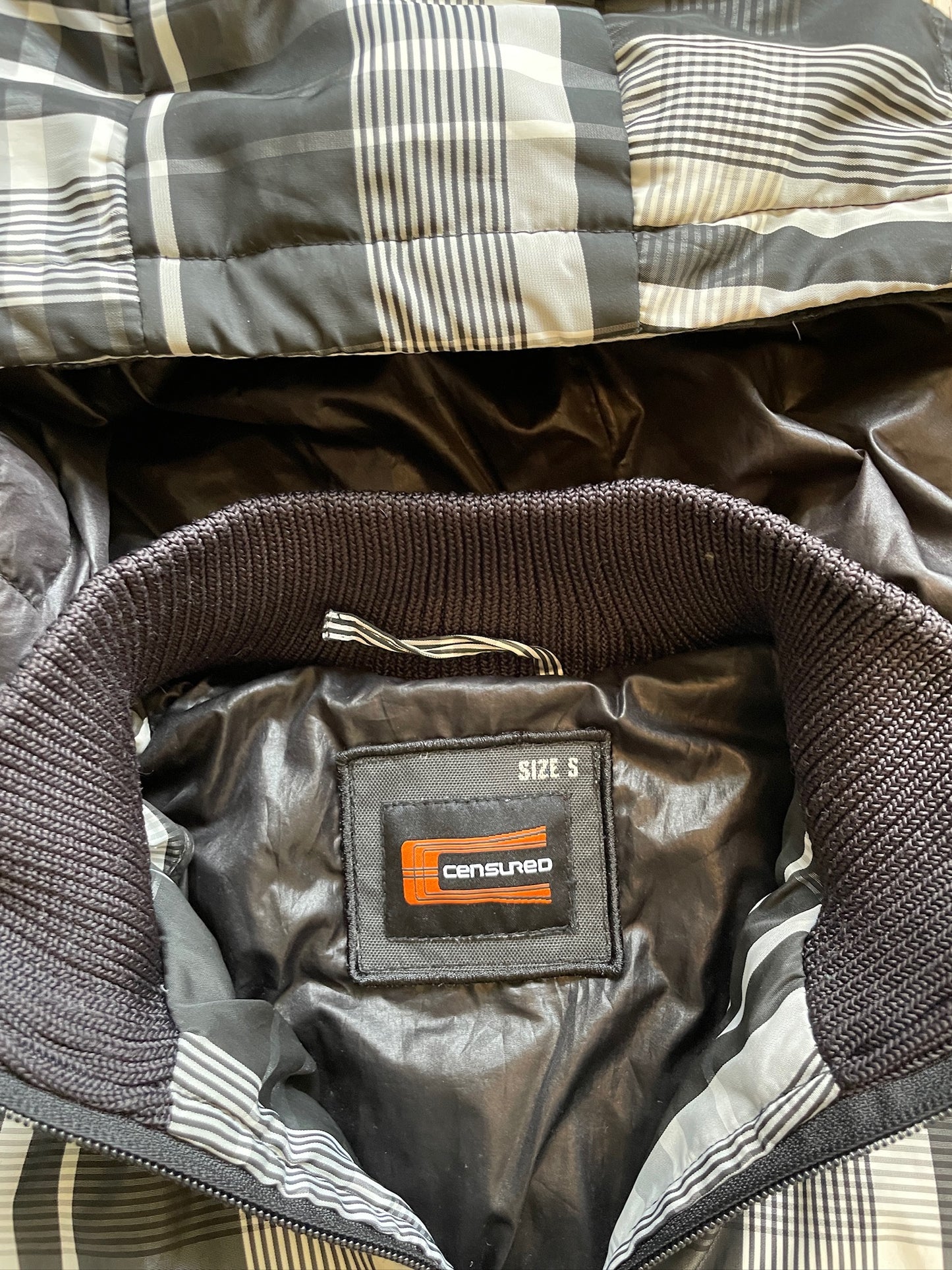 Vintage Plaid Puffer Jacket