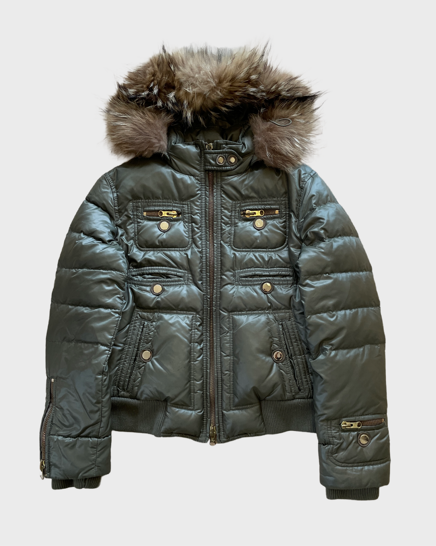 Vintage Fur Puffer Jacket