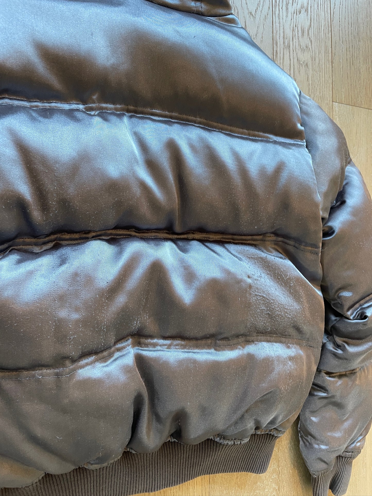 Vintage Metallic Puffer Jacket