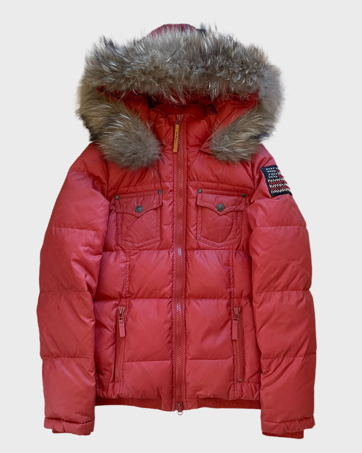 True Religion Fur Puffer Jacket