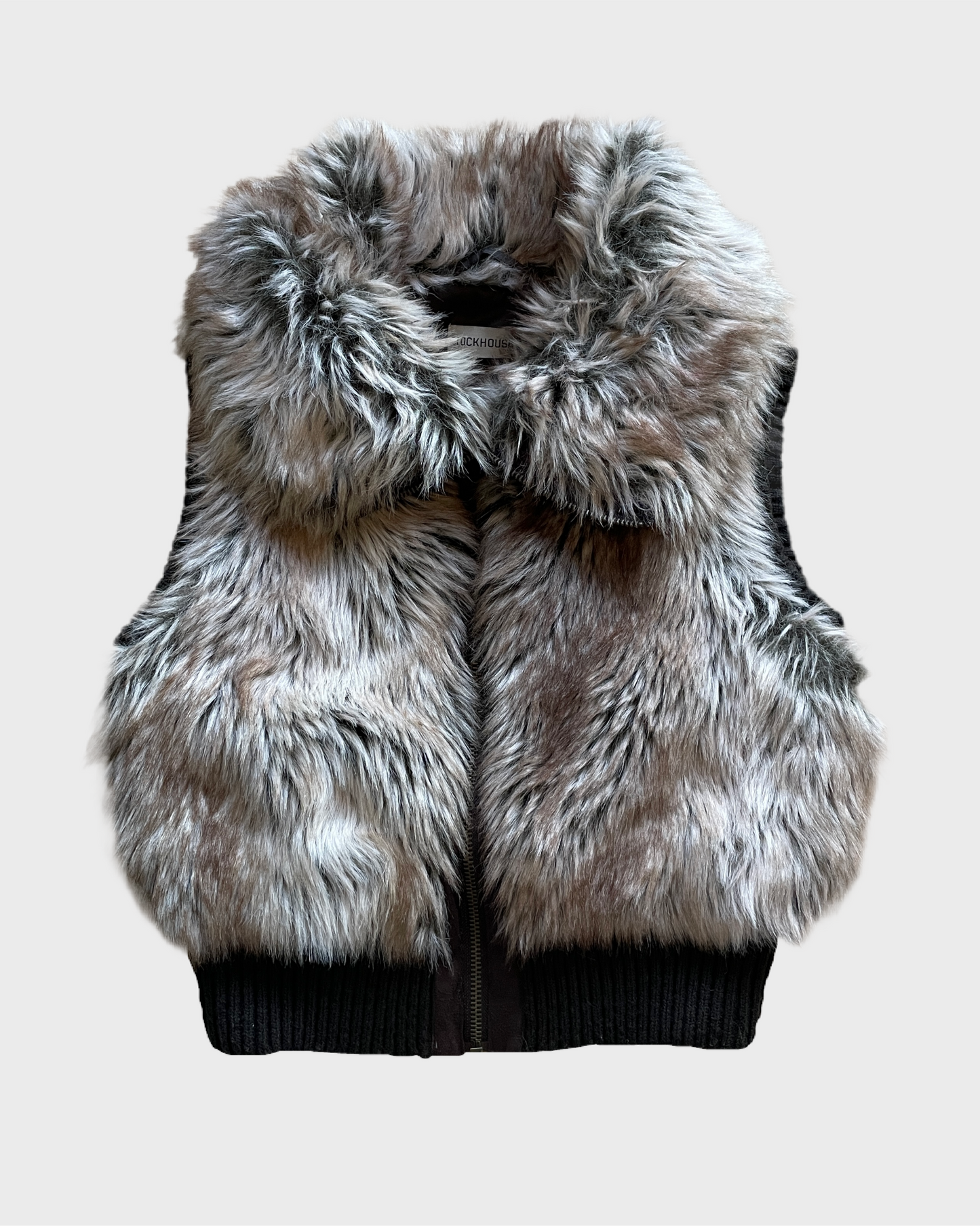 Vintage Fur Vest Cropped