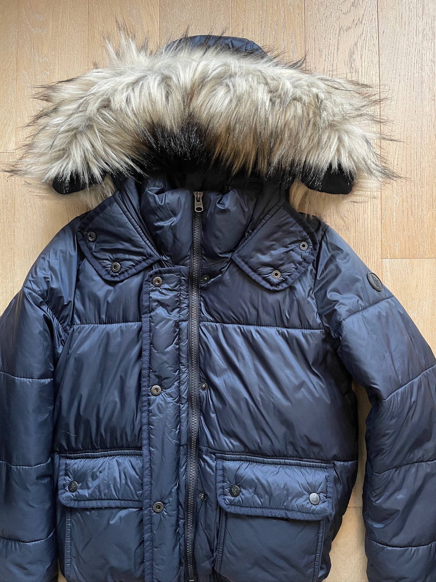 Vintage Abercrombie & Fitch Fur Puffer Jacket