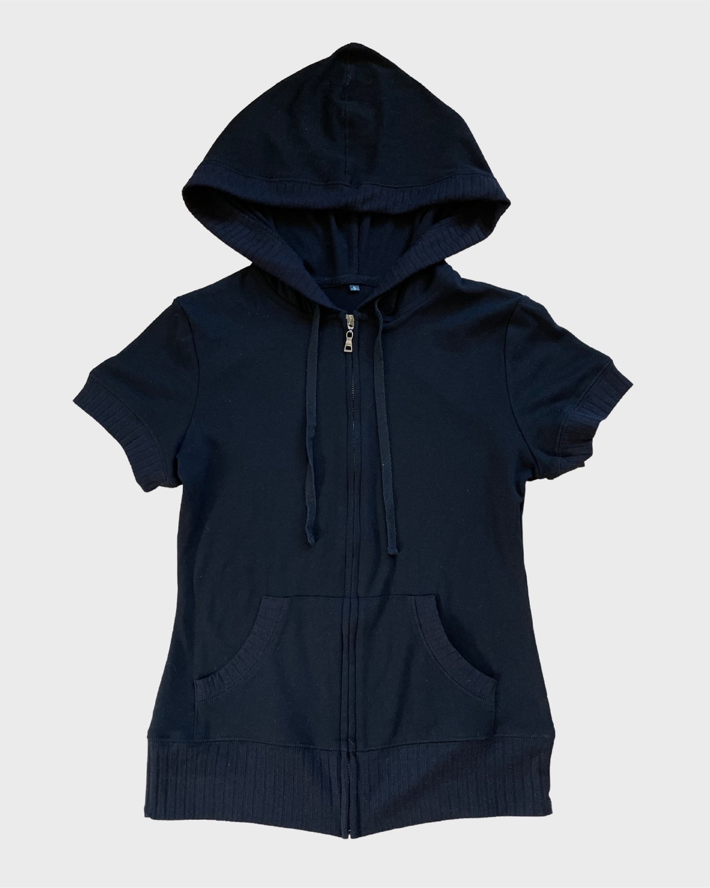 Vintage Shortsleeve Zip Hoodie