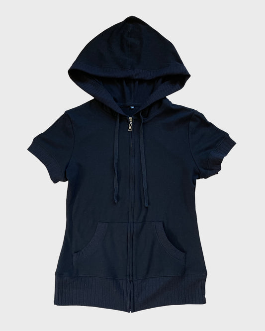 Vintage Shortsleeve Zip Hoodie