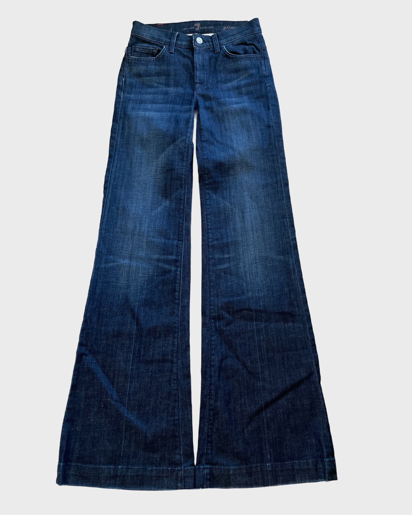 Vintage 7 For All Mankind Flared Denim Jeans