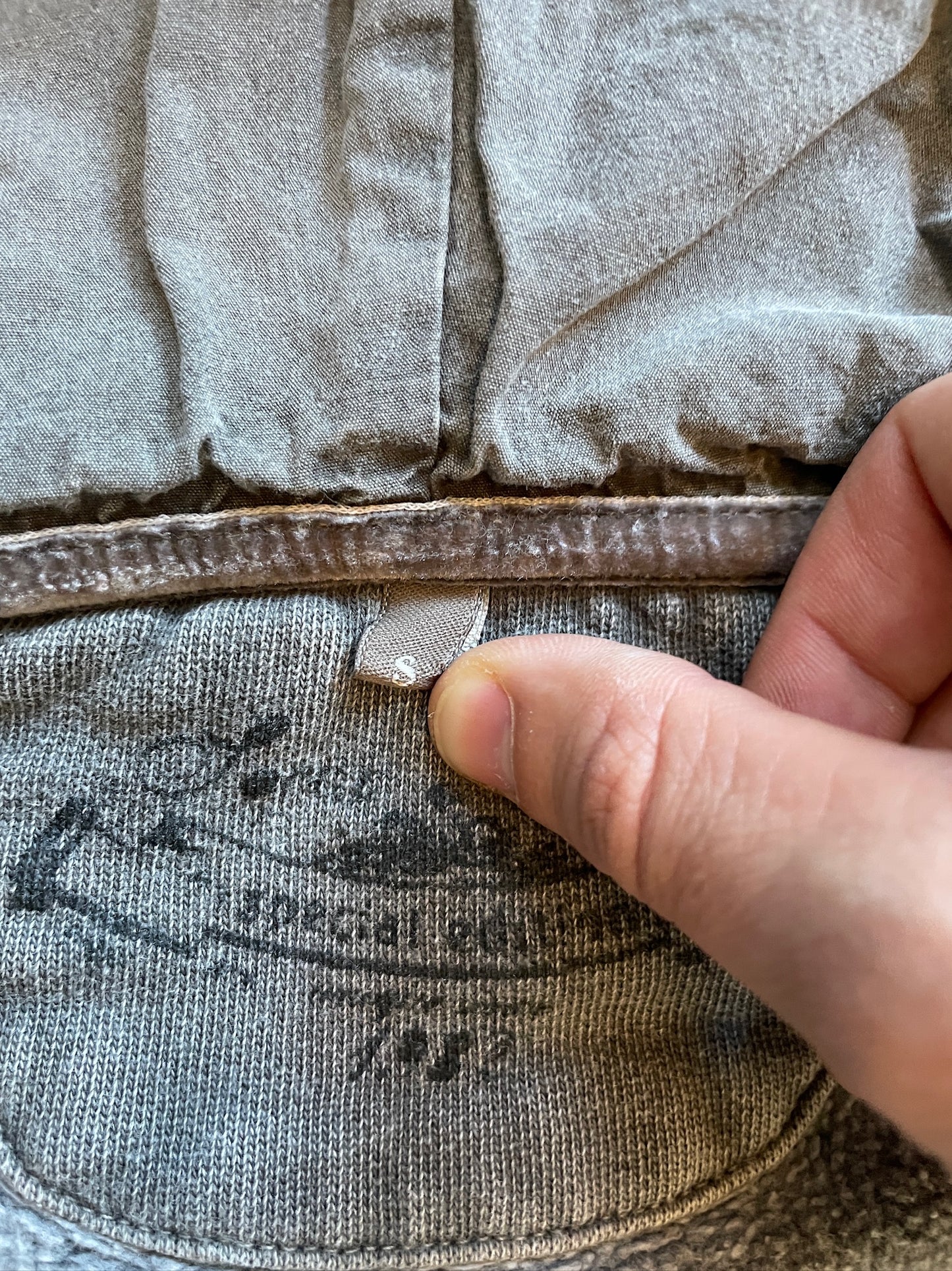 Vintage Military Deep Neck Hoodie