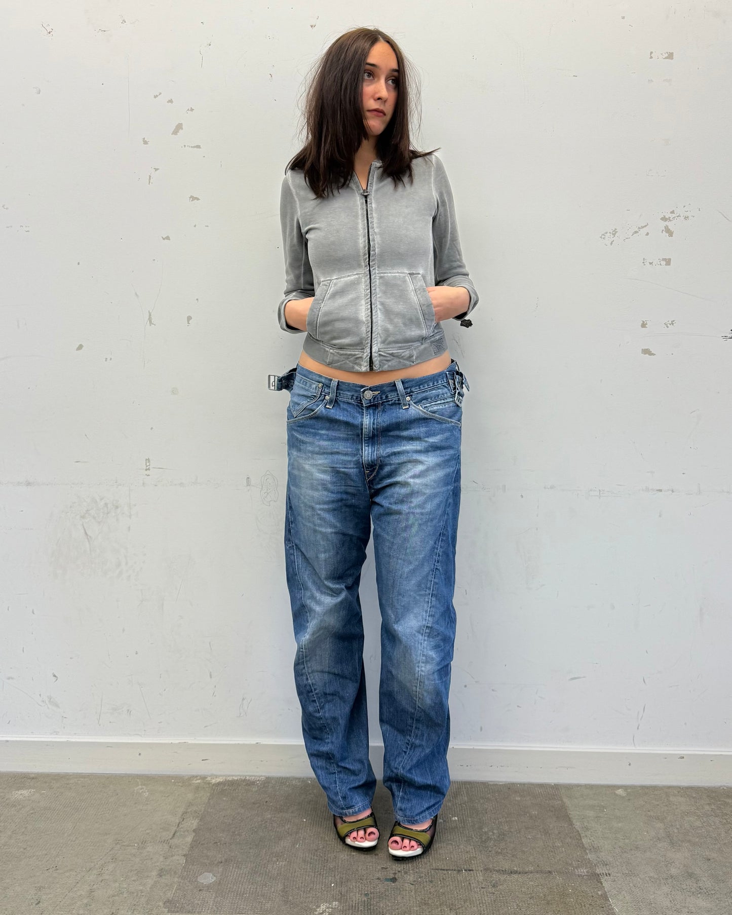 Vintage True Religion Studded Zip Jacket