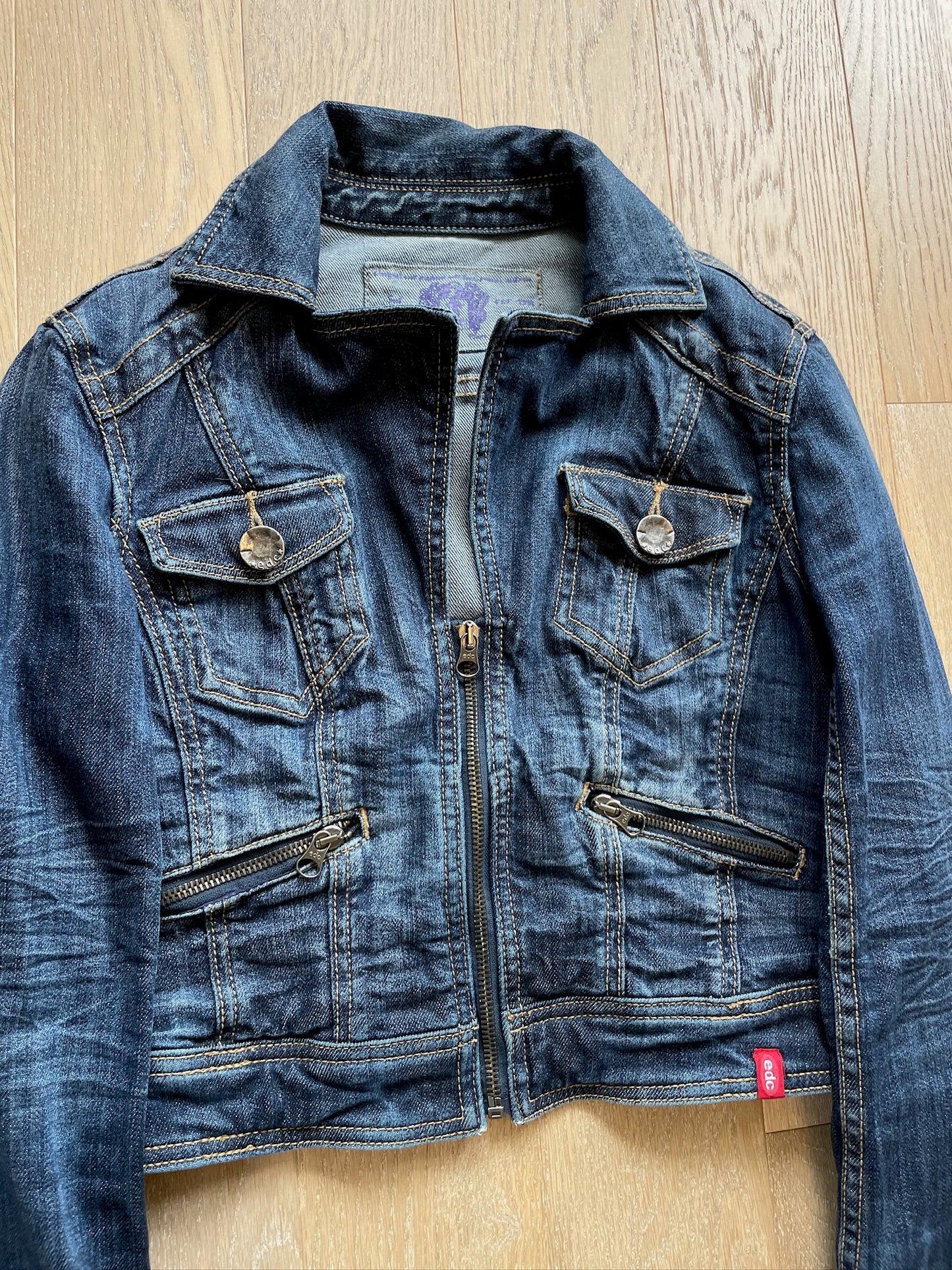Vintage Cropped Jeansjacket