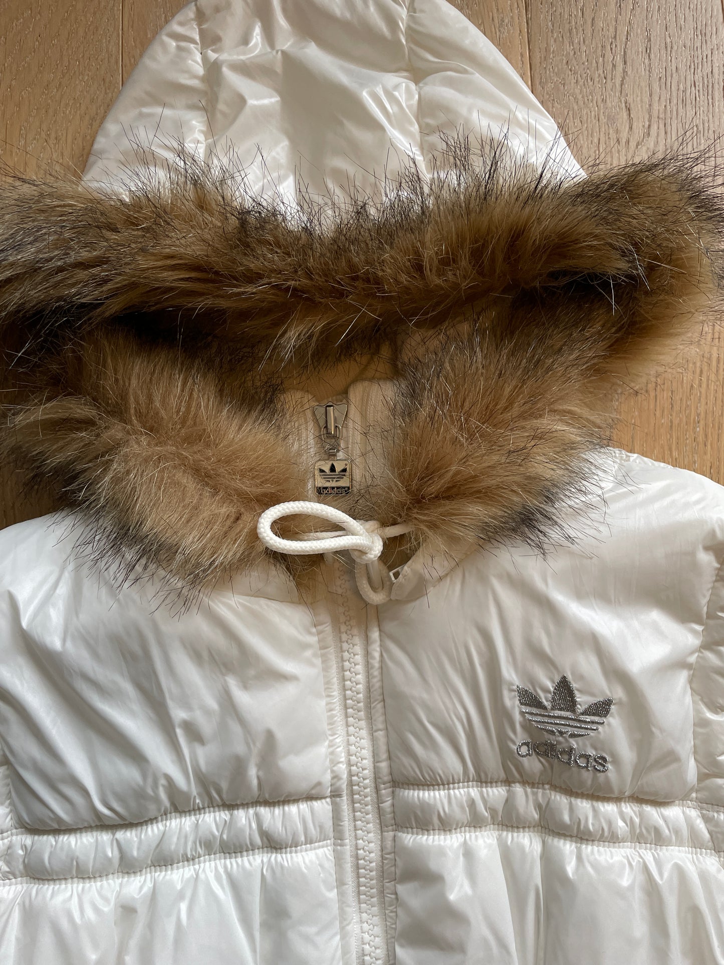 Vintage Adidas Fur Puffer Vest