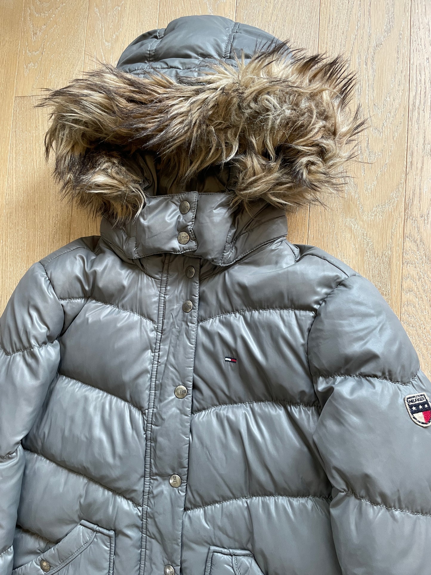 Vintage Tommy Hilfiger Fur Puffer Jacket