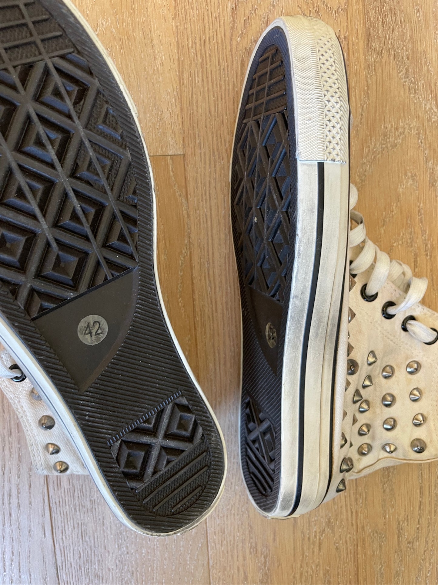 Vintage Studded Converse