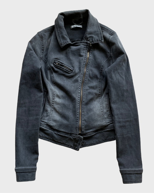 Vintage Jeans Biker Jacket