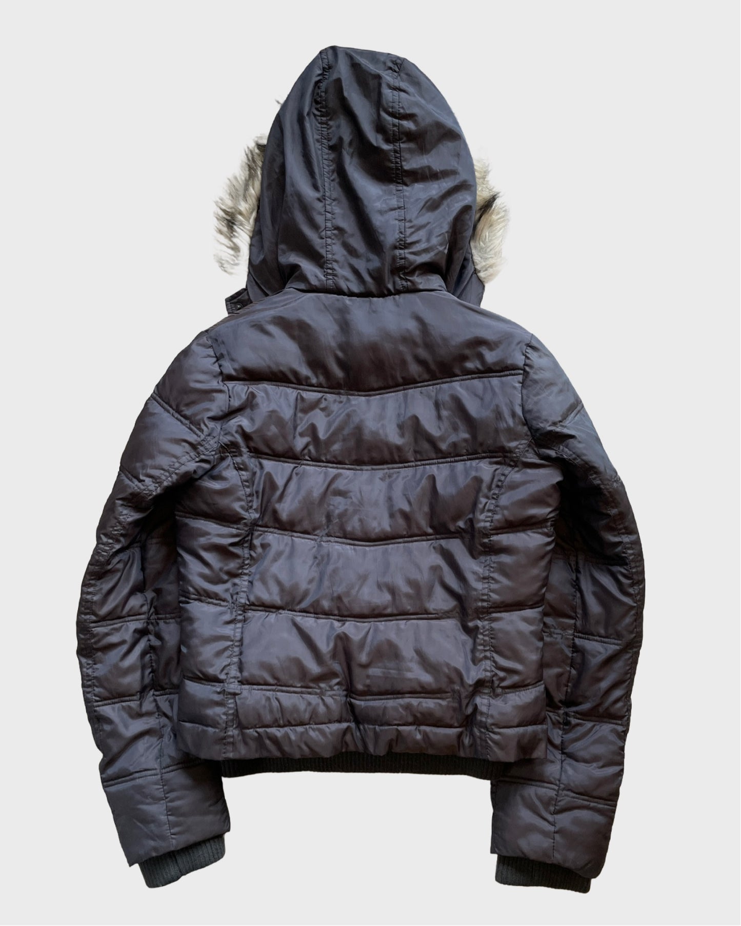 Vintage Military Fur Puffer Jacket