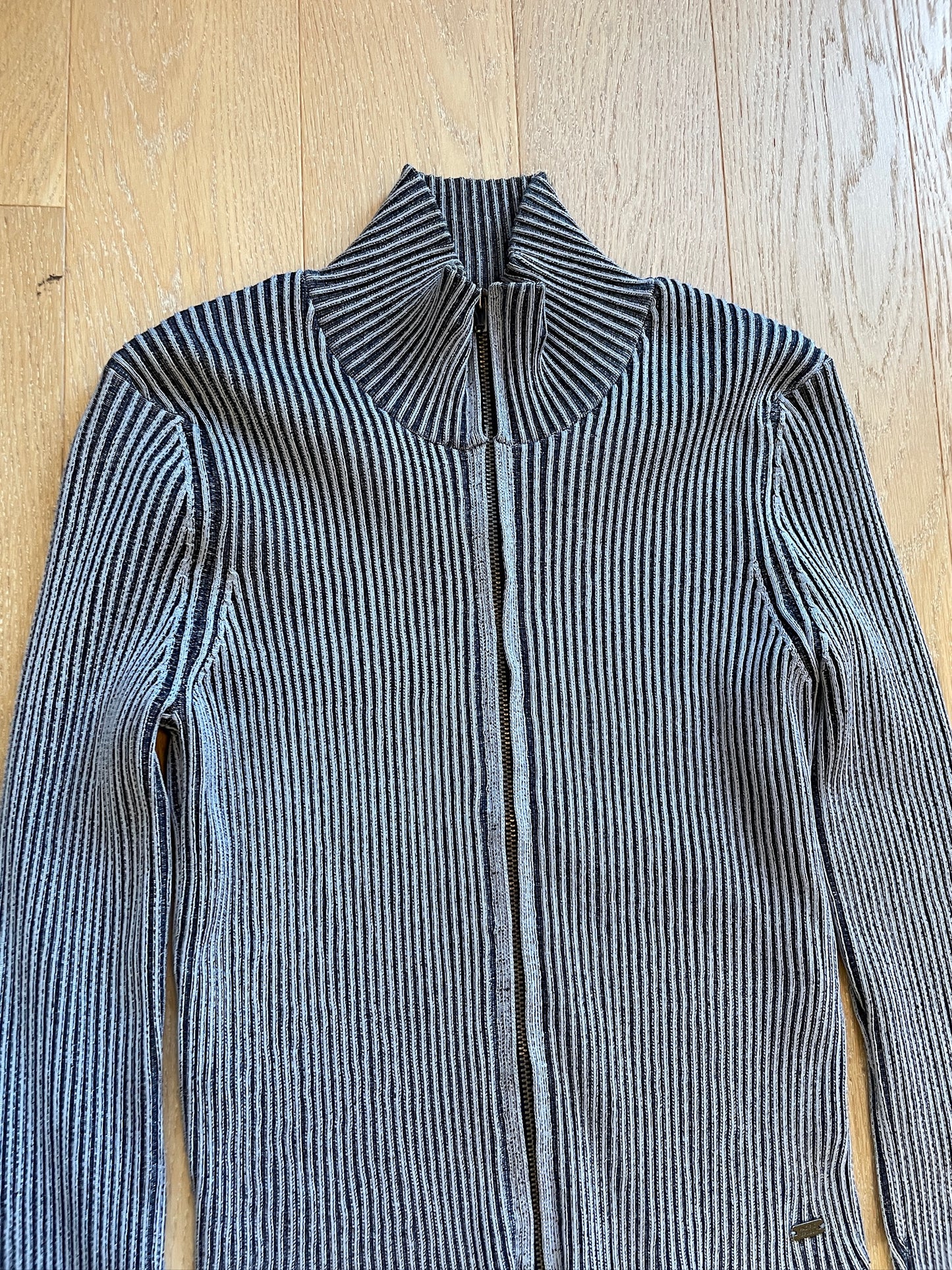 Vintage Knit Zip Jacket