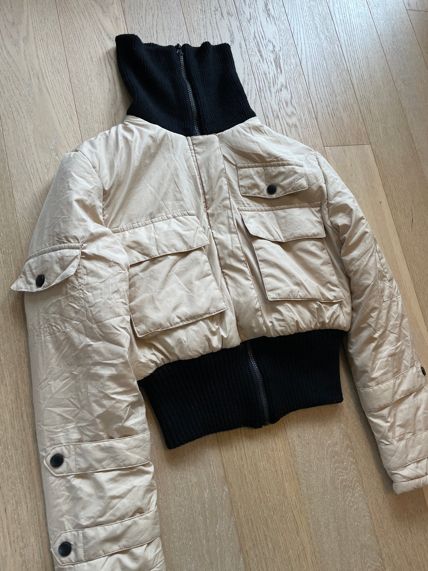 Vintage Cropped Puffer Jacket