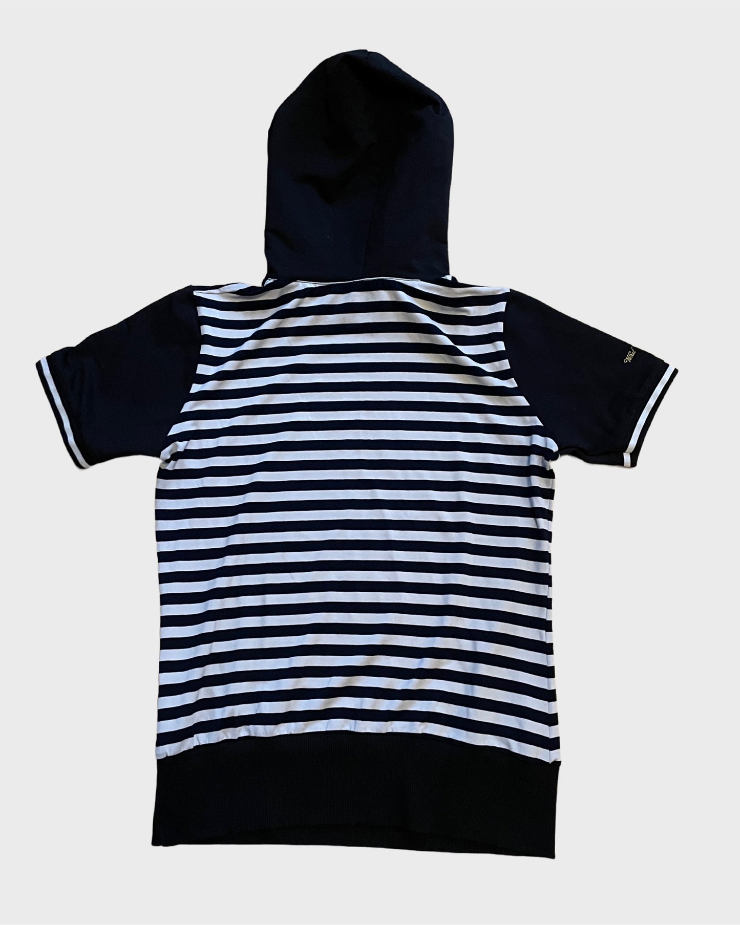 Vintage Striped Shortsleeve Hoodie