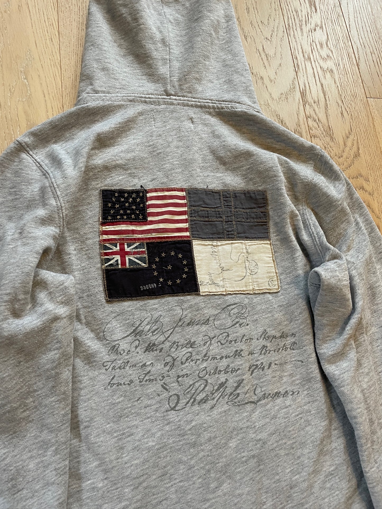 Vintage Ralph Lauren Flag Zip Hoodie