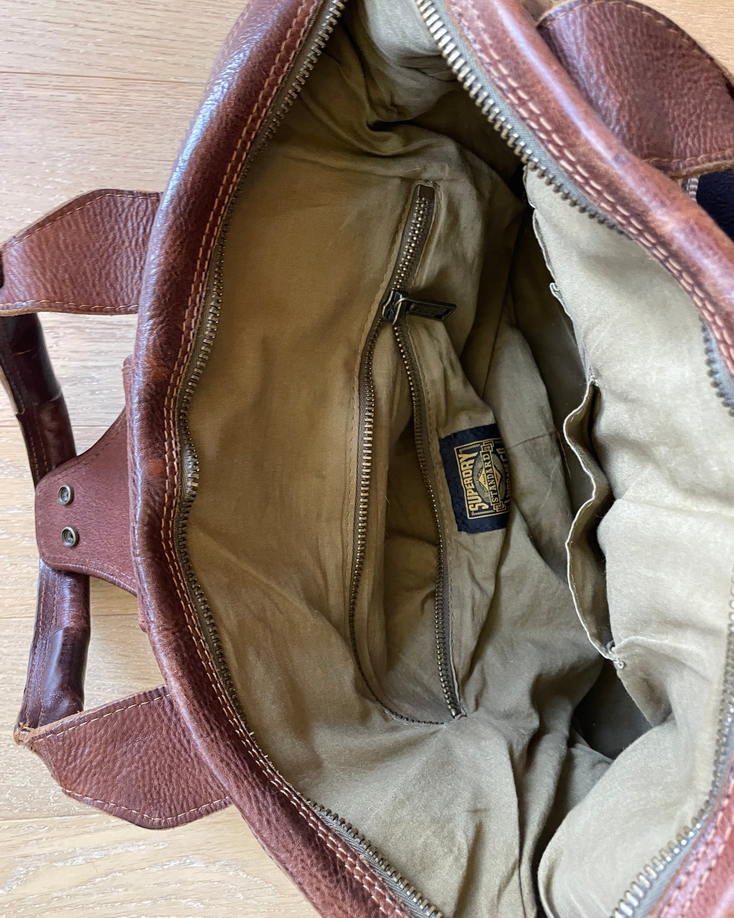 Vintage Superdry Leather Shopper