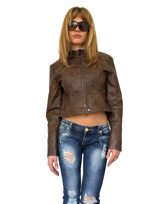 Vintage Leather Racing Jacket