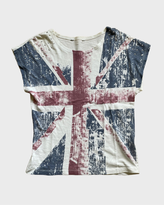 Vintage Union Jack Studded T-Shirt
