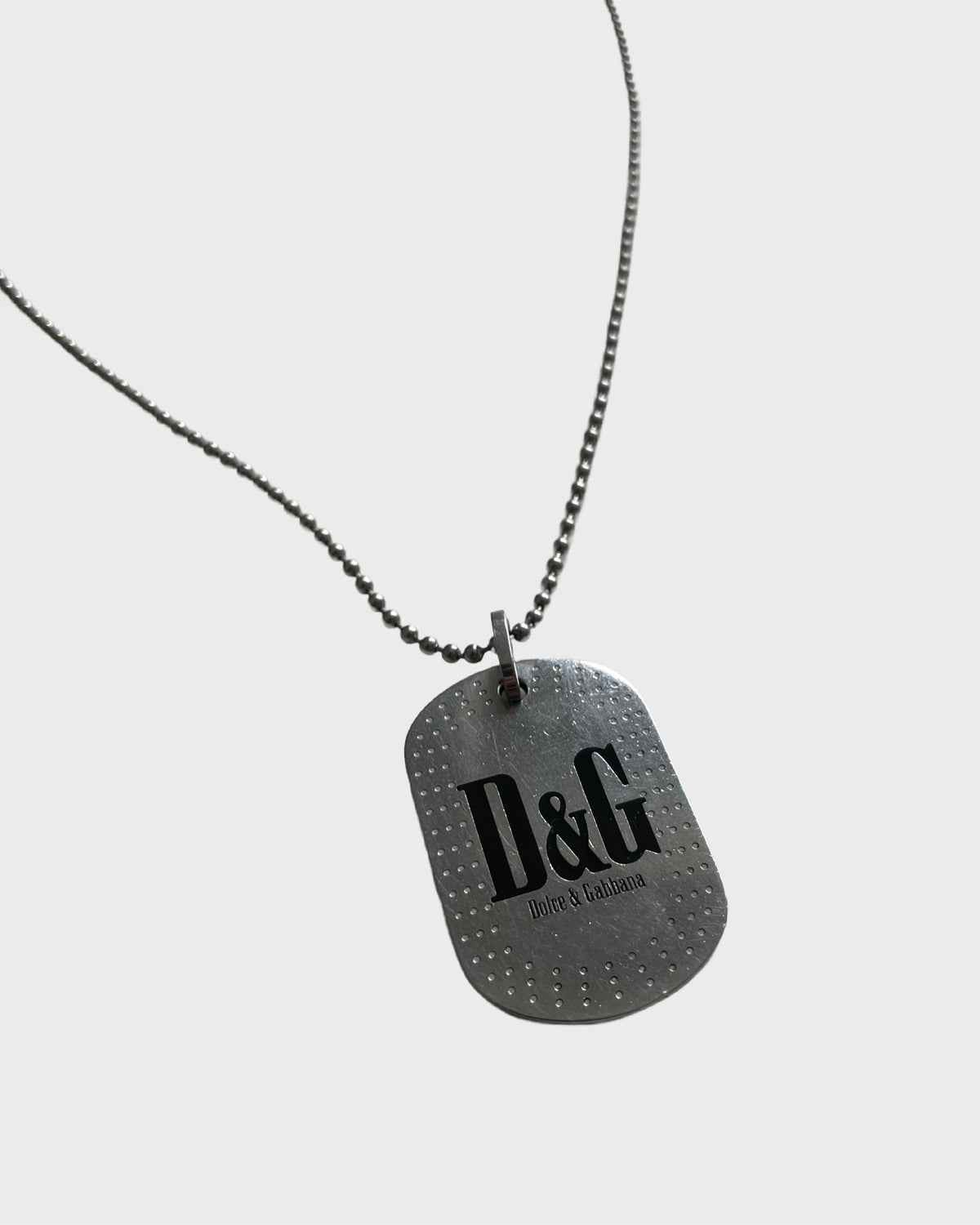 Dolce&Gabbana Logo Dog Tag Necklace