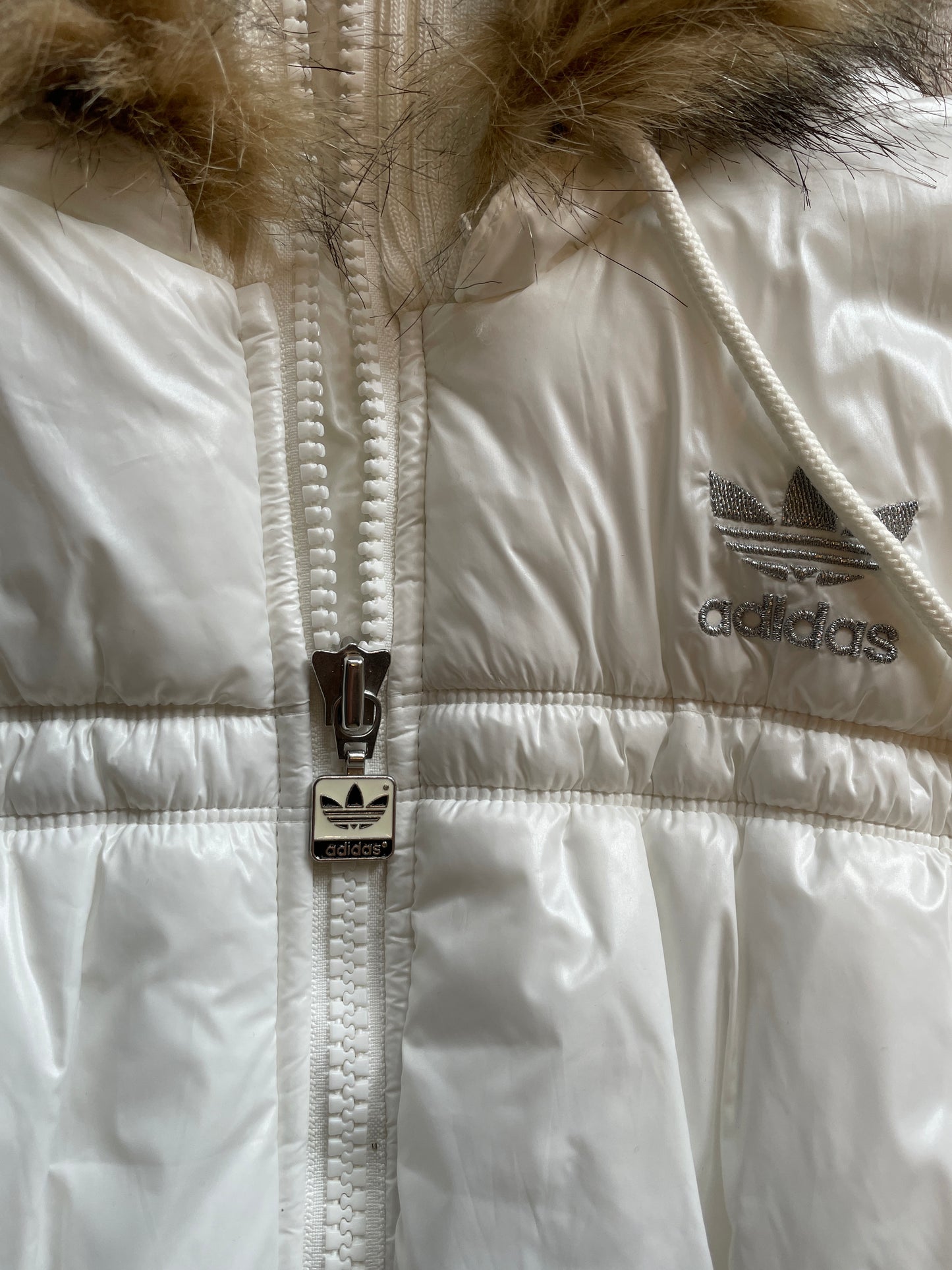 Vintage Adidas Fur Puffer Vest