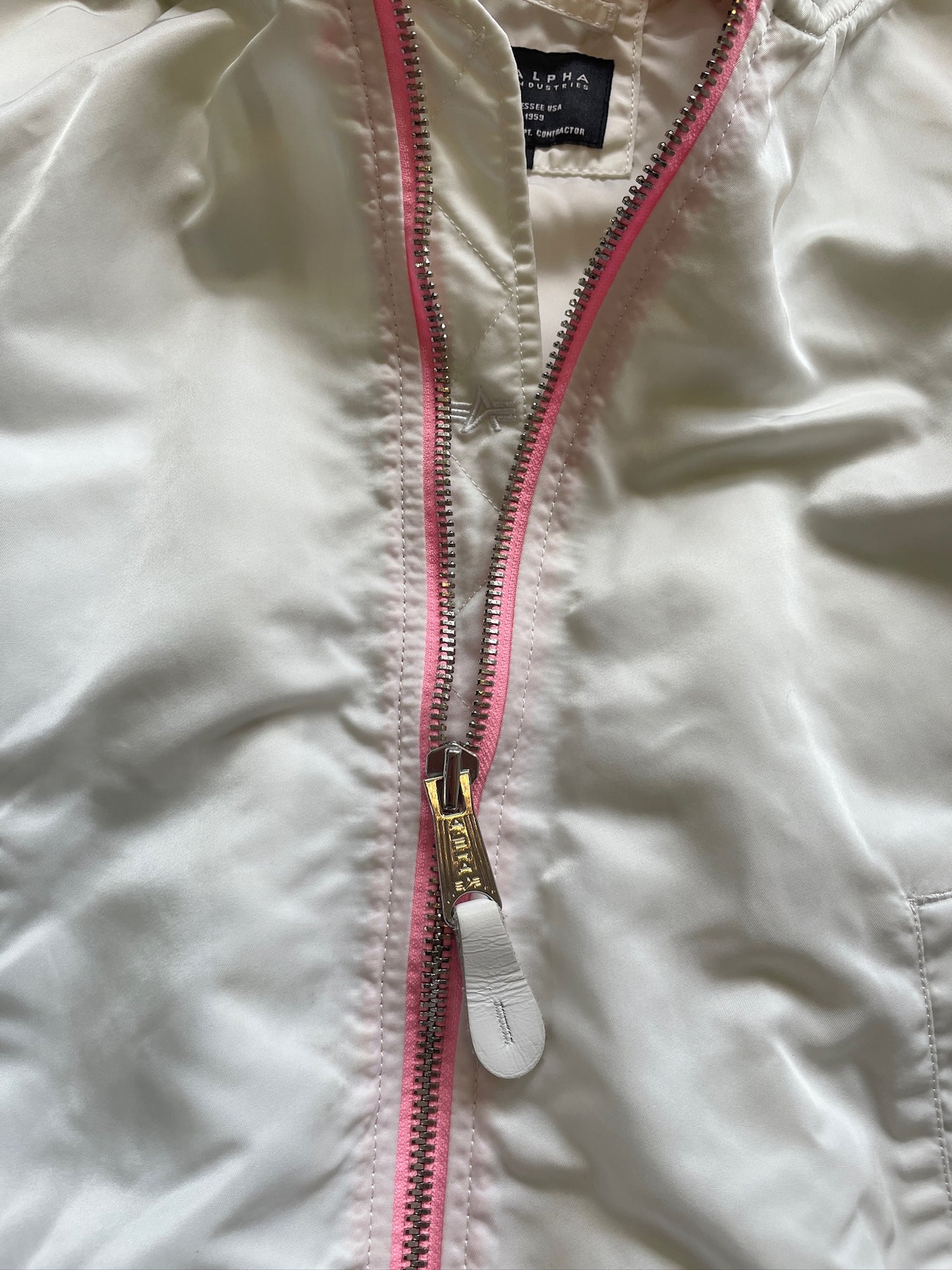 Vintage Hooded Alpha Industries Bomber Jacket