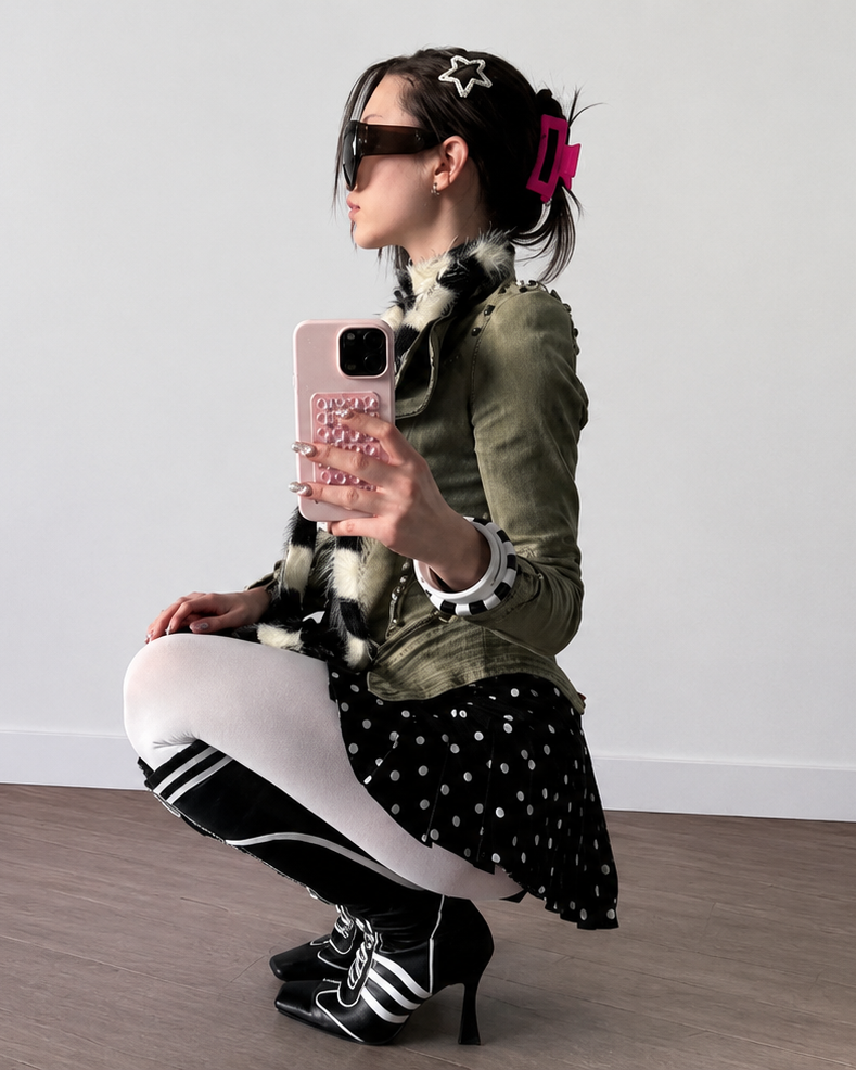 Vintage Studded Biker Jacket