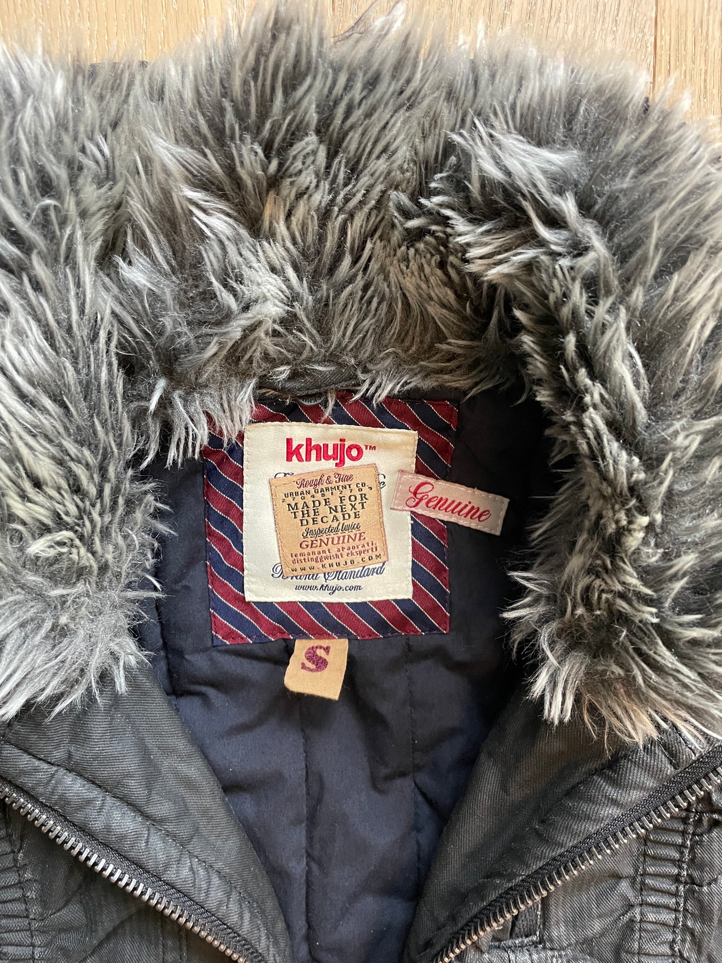 Vintage Khujo Military Fur Jacket