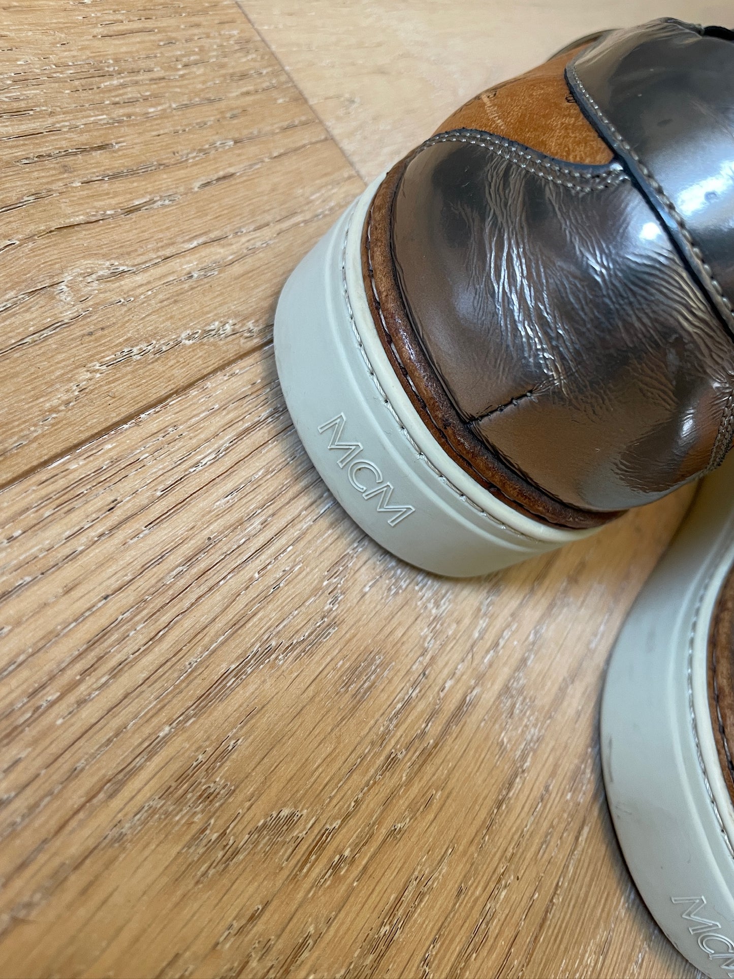 Vintage MCM Leather Slip-Ons