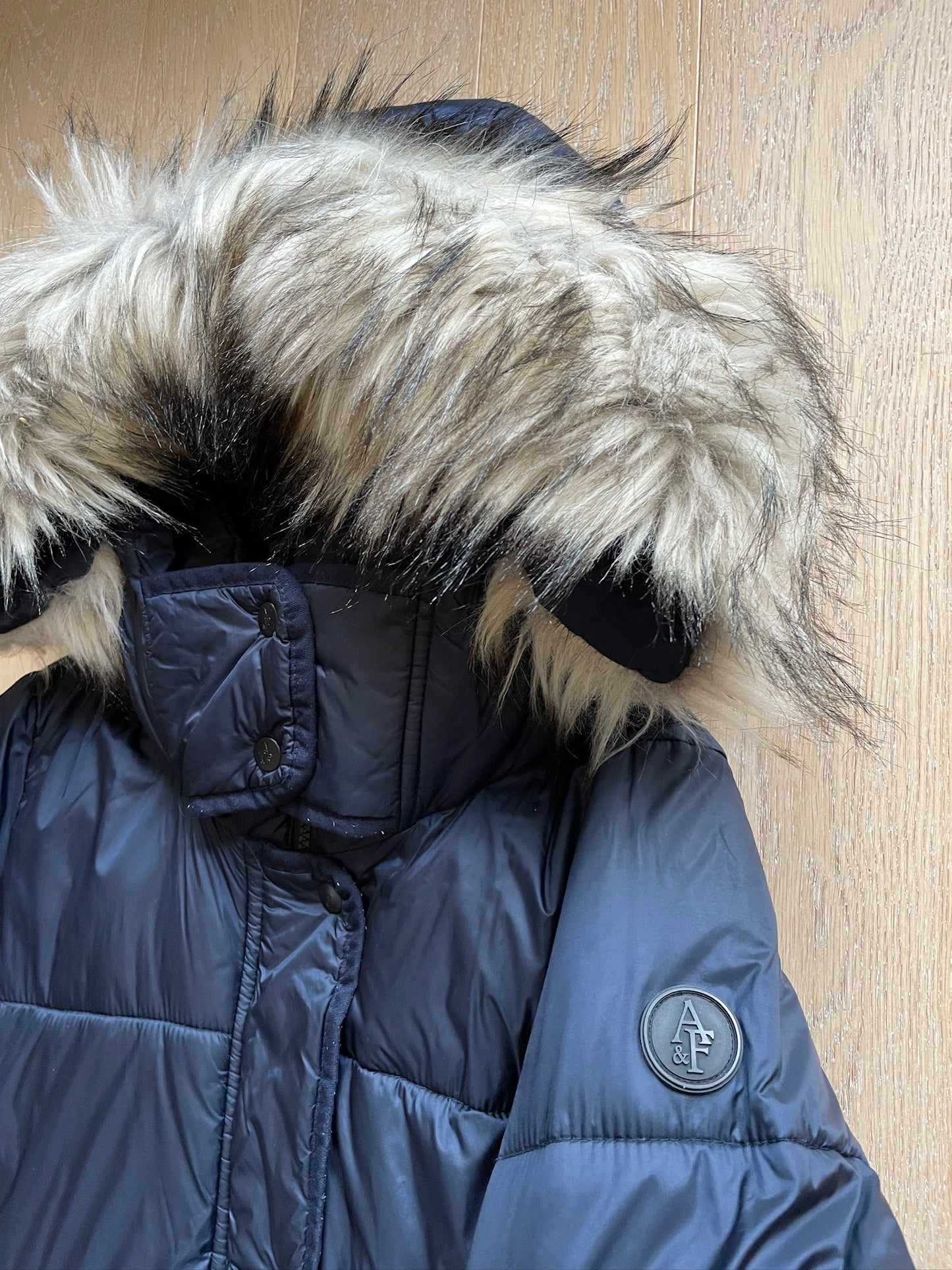 Vintage Abercrombie & Fitch Fur Puffer Jacket