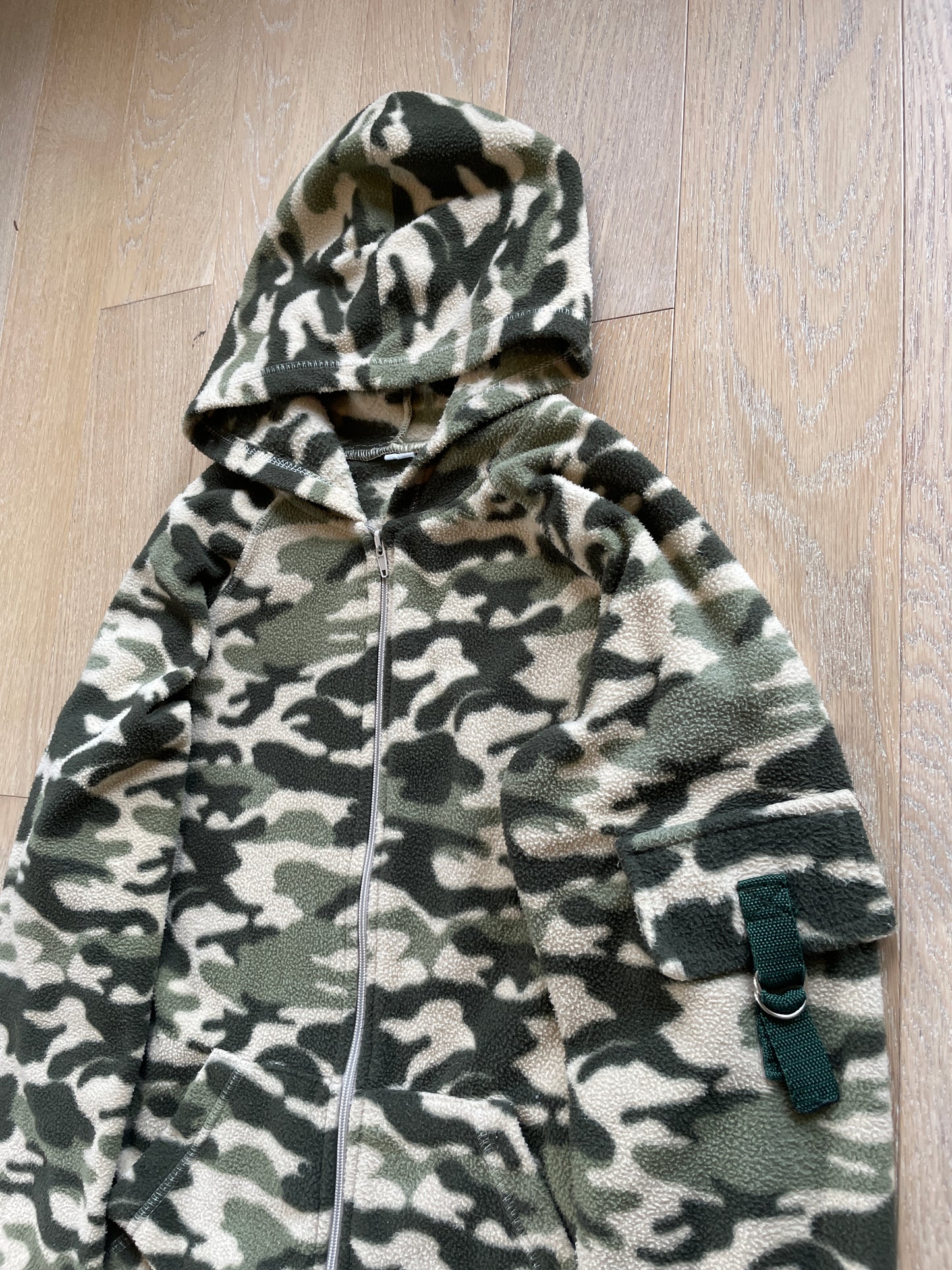 Vintage Camouflage Zip Hoodie