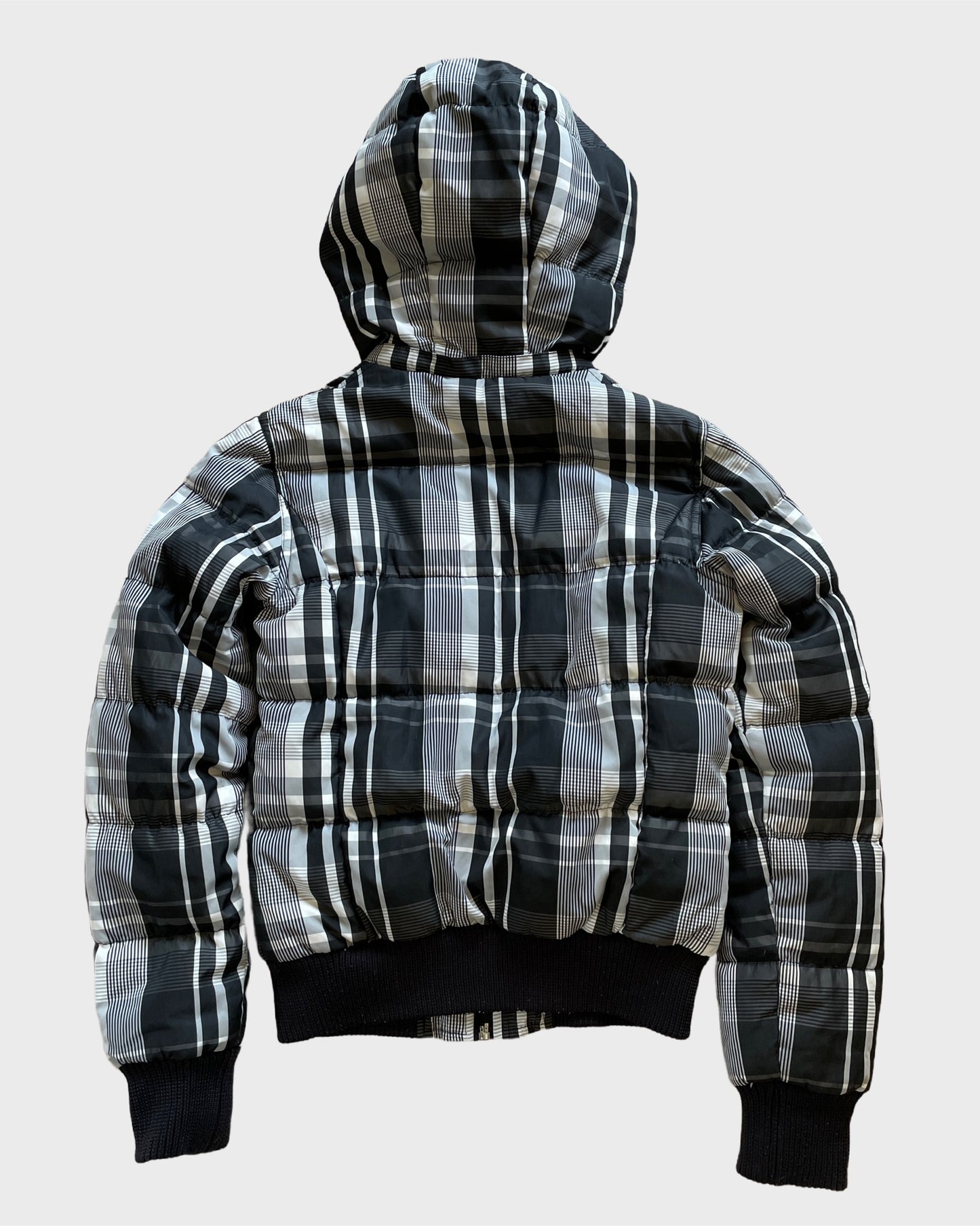 Vintage Plaid Puffer Jacket