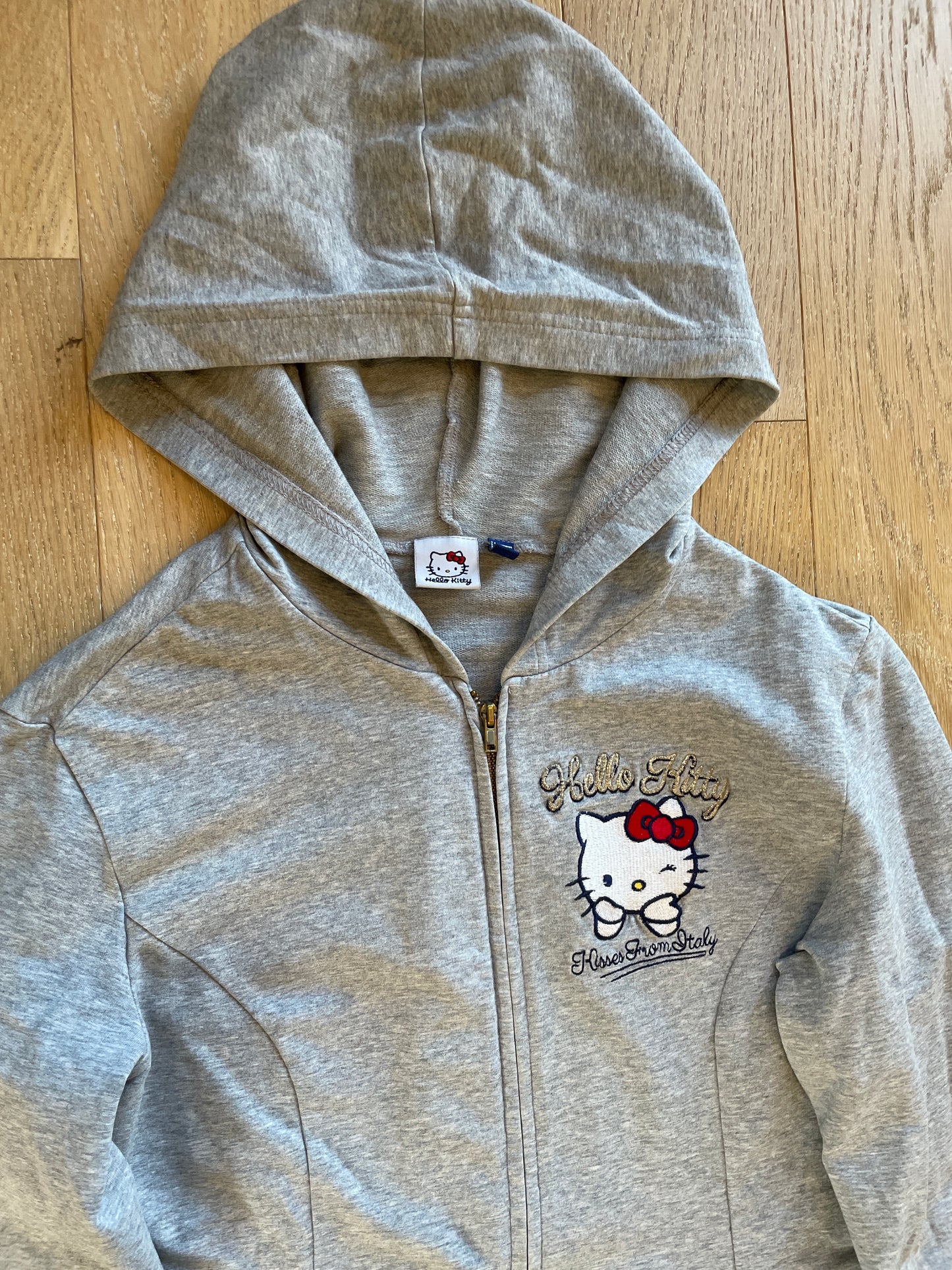 Vintage Hello Kitty Zip Hoodie y2k