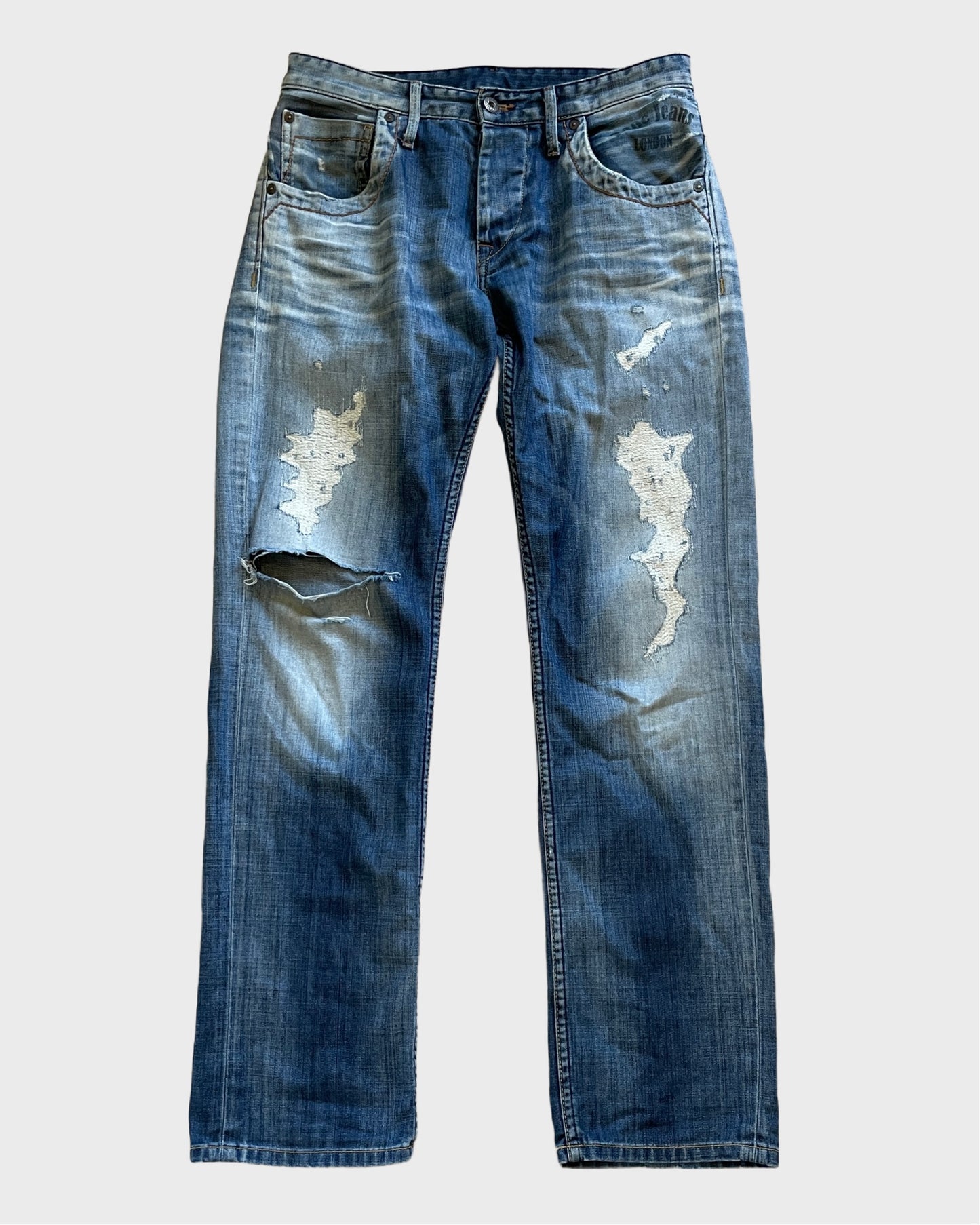 Vintage Pepe Jeans Ripped Denim