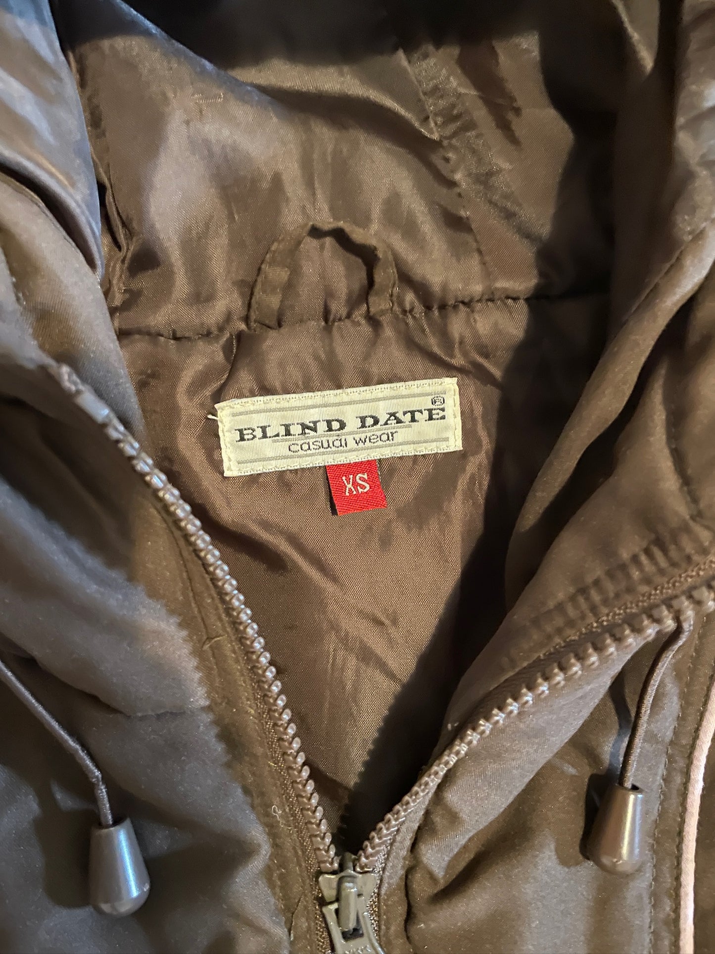 Vintage Cropped Hooded Jacket