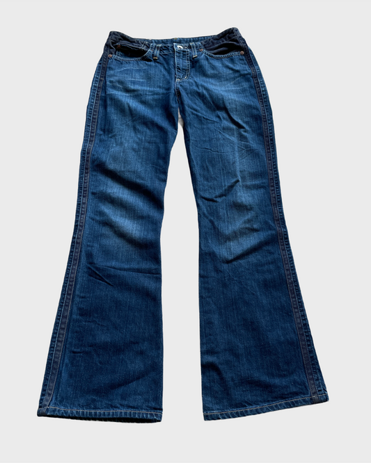 Vintage G-Star RAW Flared Denim Jeans with Cord Details