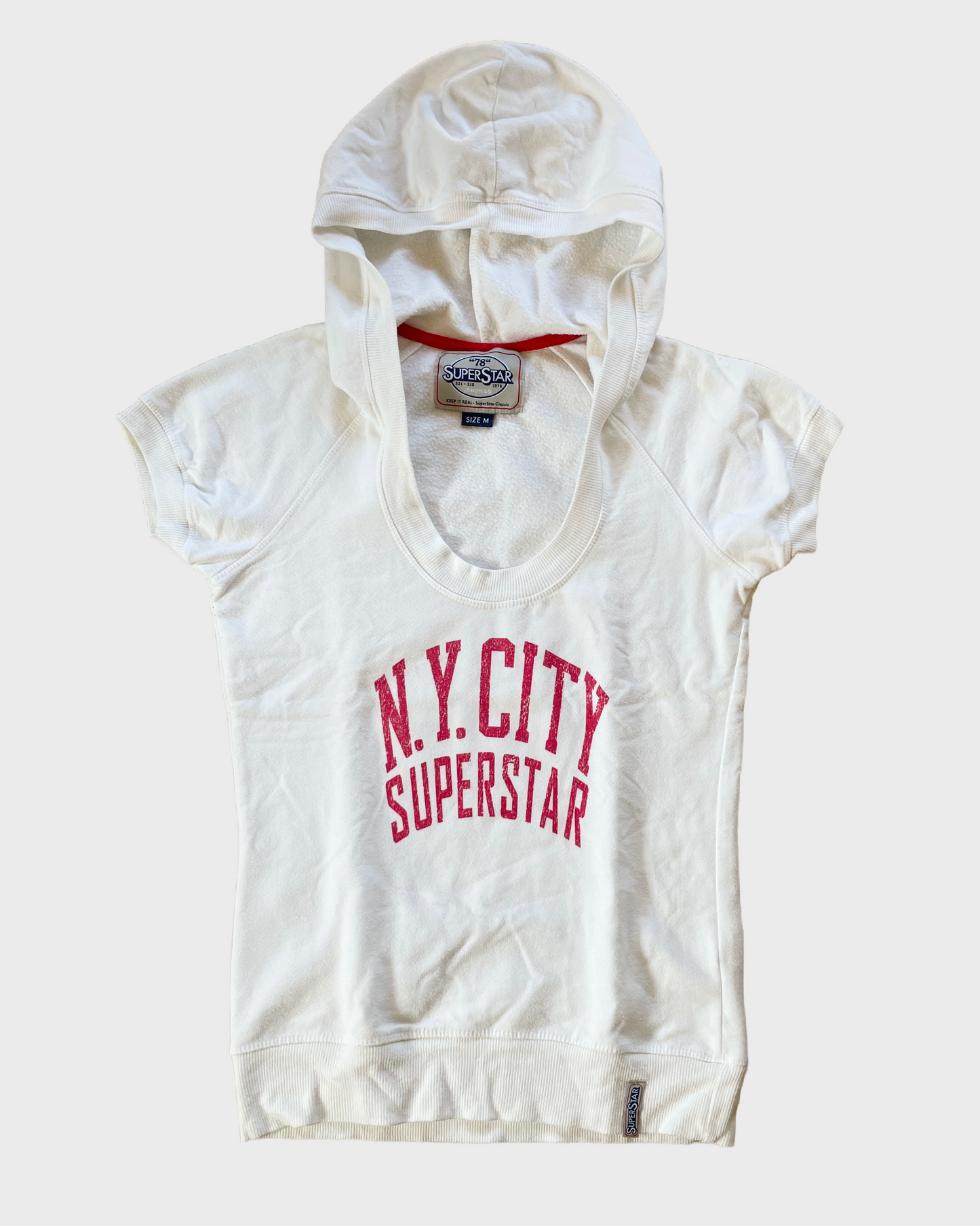 Vintage Short Sleeve Hoodie