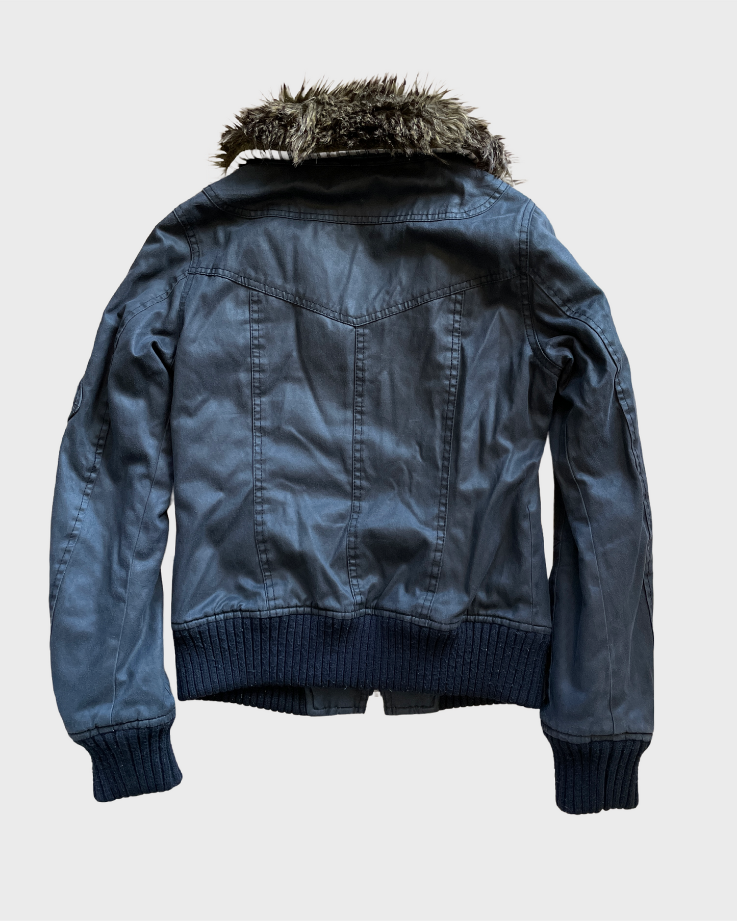 Vintage Military Khujo Fur Jacket