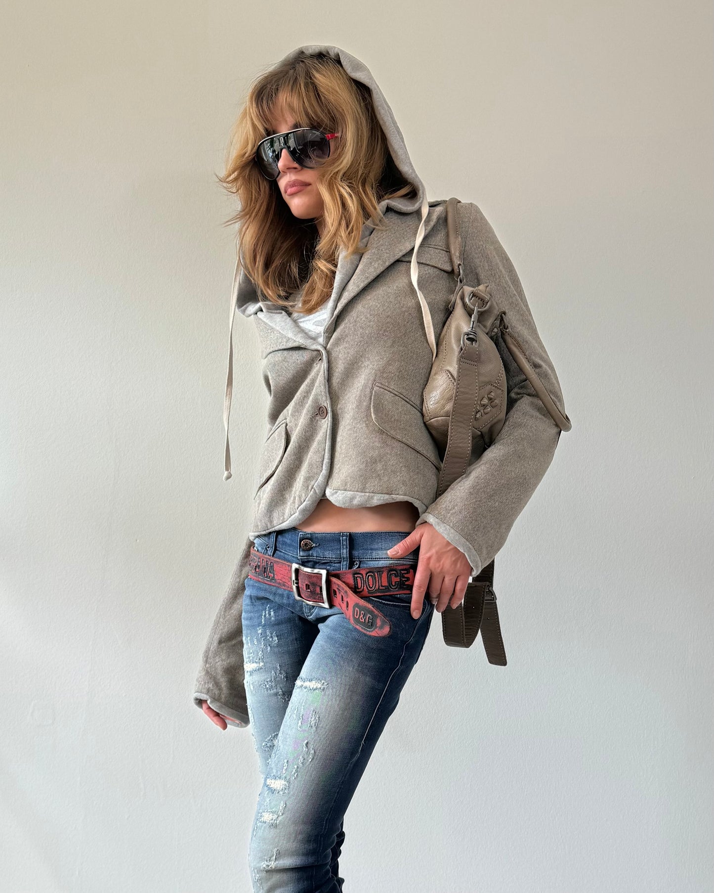 Vintage Hooded Blazer