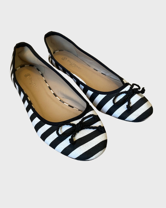 Vintage Striped Ballerinas