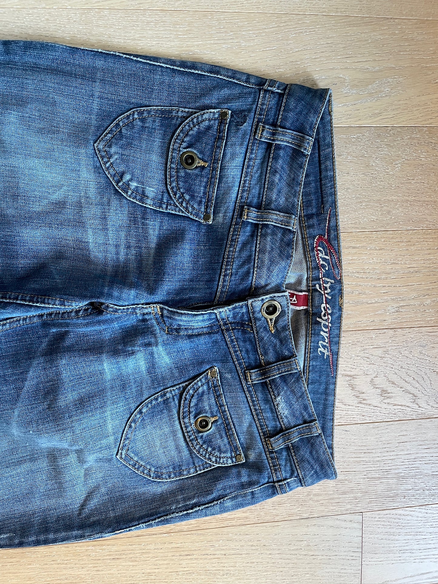 Vintage Lowwaist Flared Denim Jeans