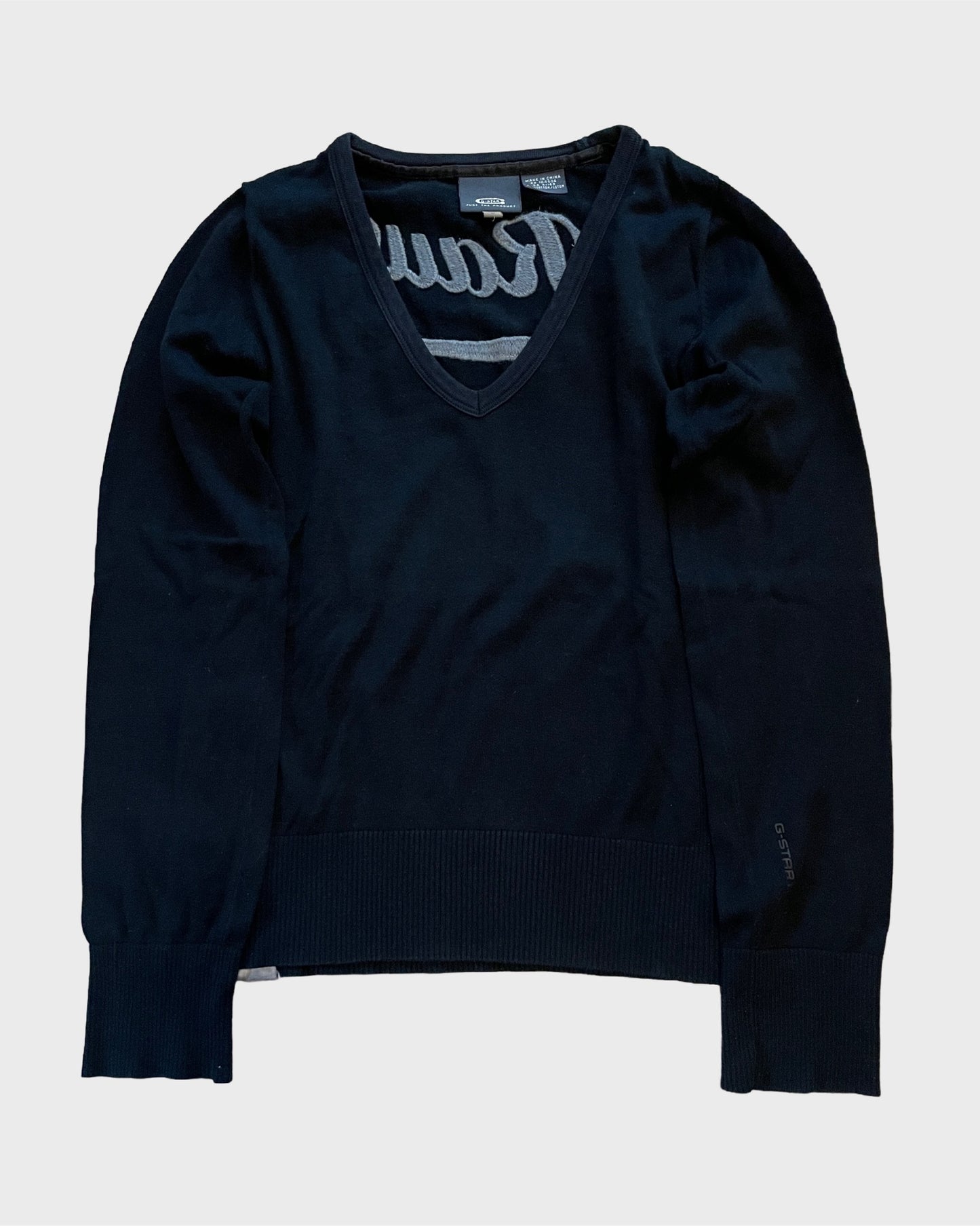 Vintage G-Star Embroidered Knit Sweater