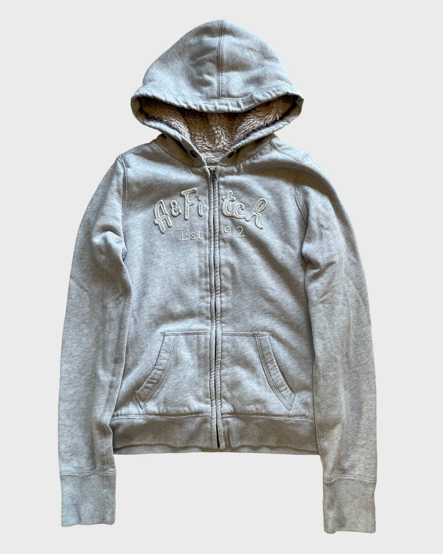 Vintage Abercrombie & Fitch Fur Zip Hoodie