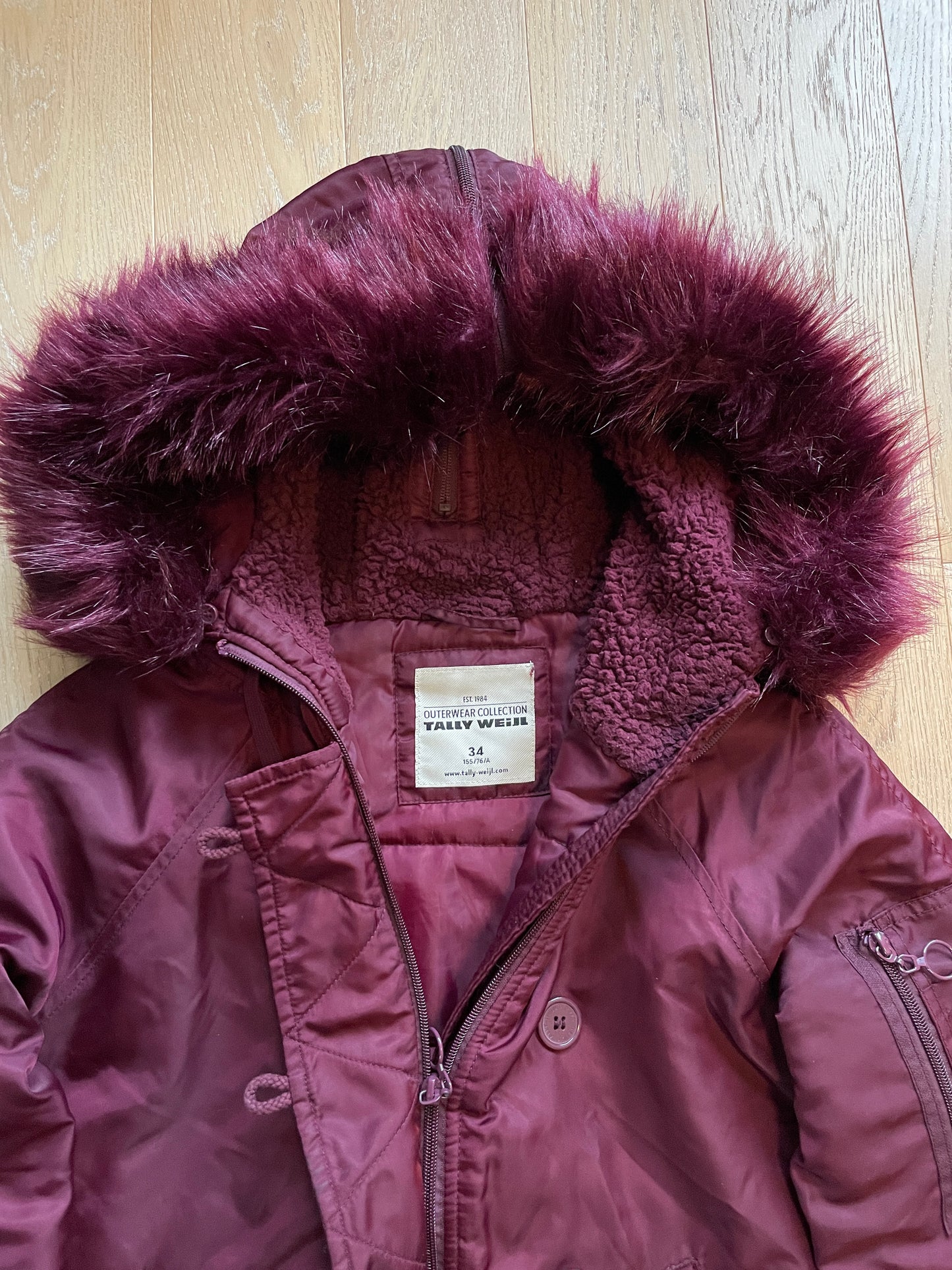 Vintage Fur Bomber Jacket