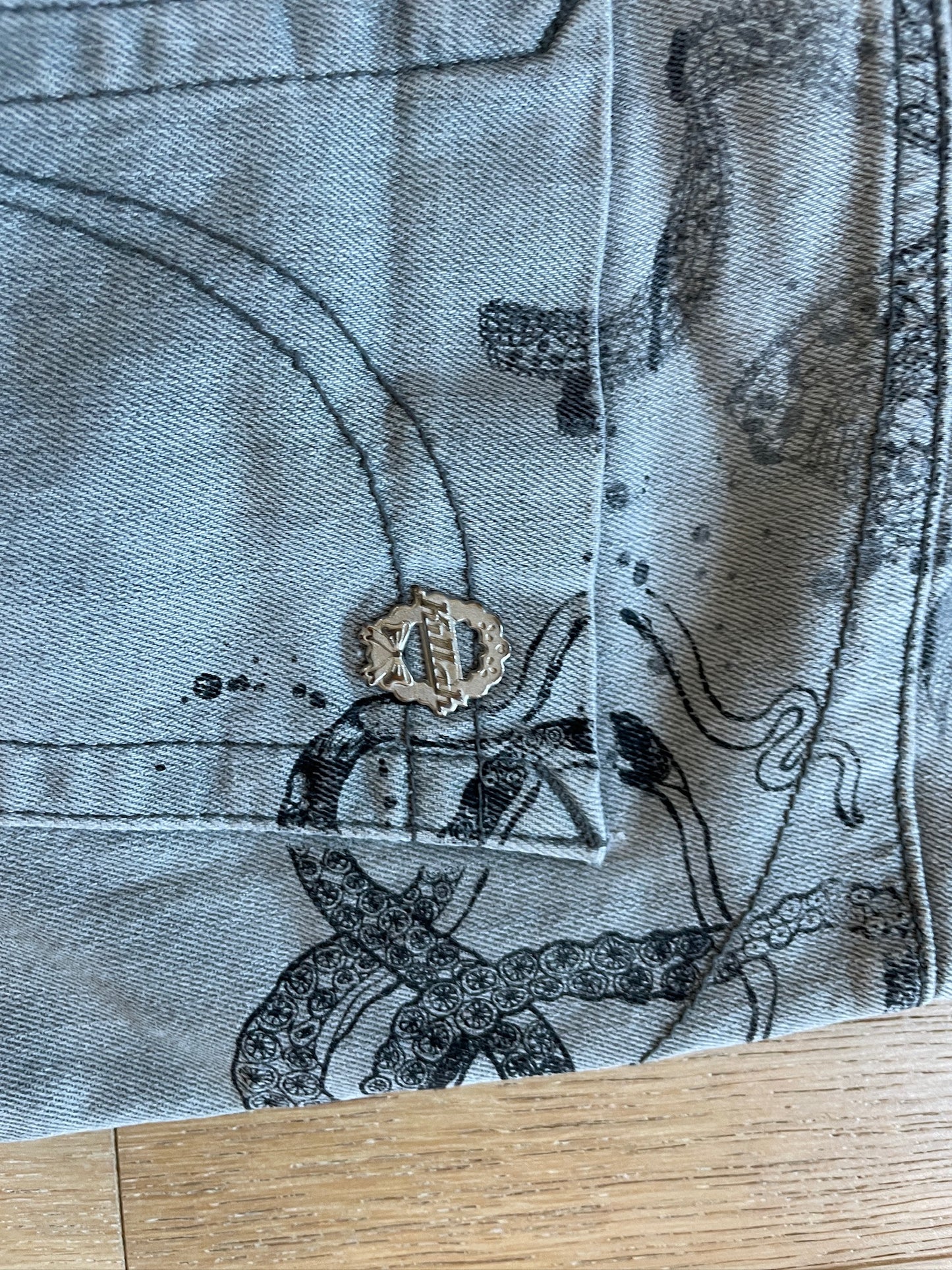 Vintage Killah Tattoo Denim Jeans