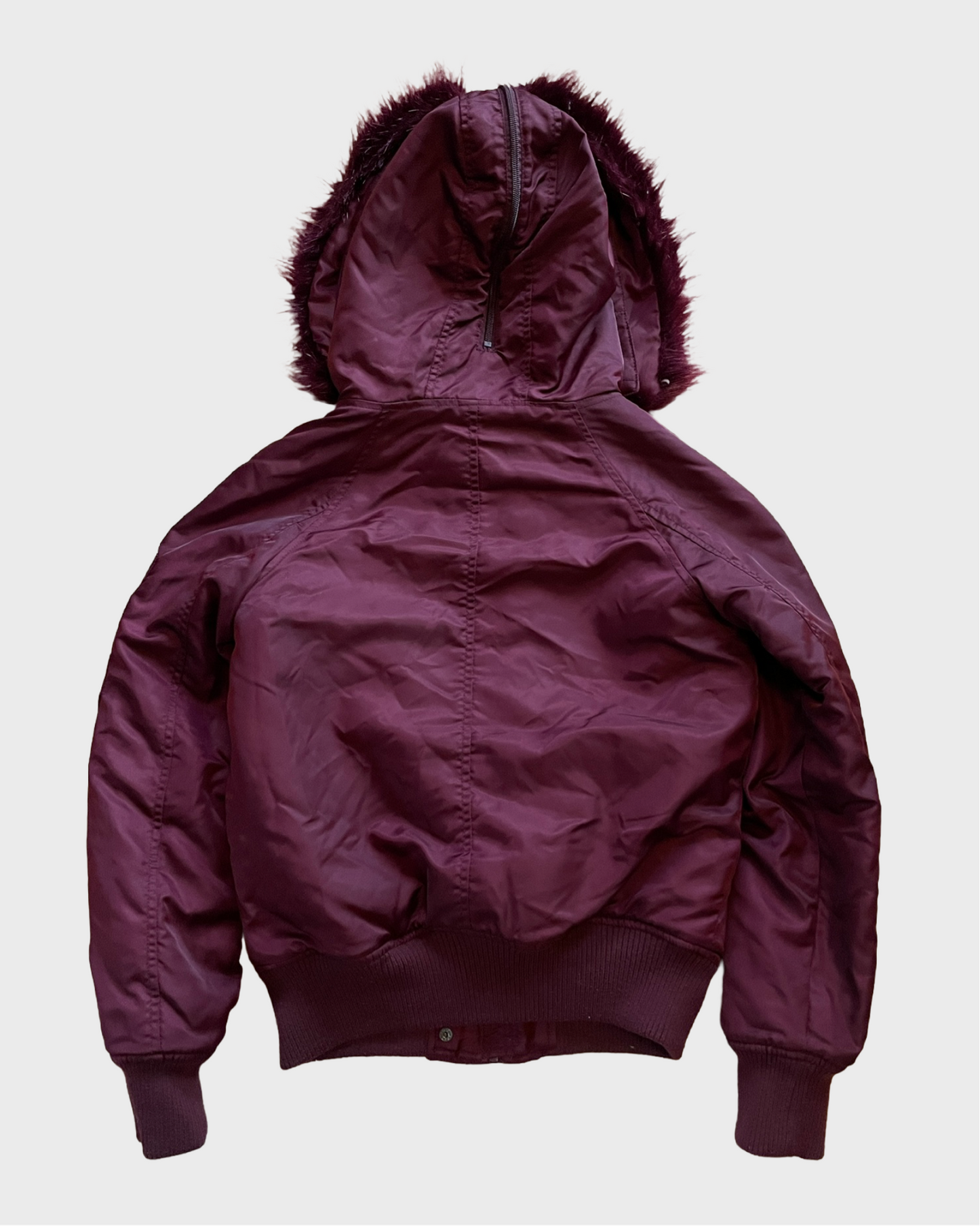 Vintage Fur Bomber Jacket