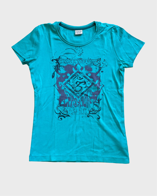 Vintage Teal Graphic T-Shirt