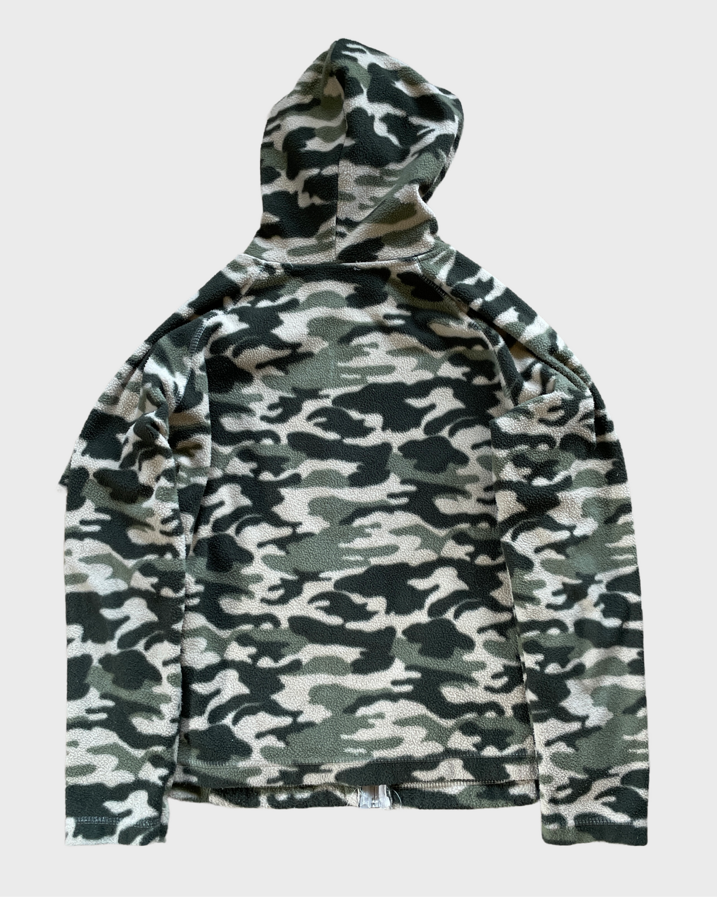 Vintage Camouflage Zip Hoodie