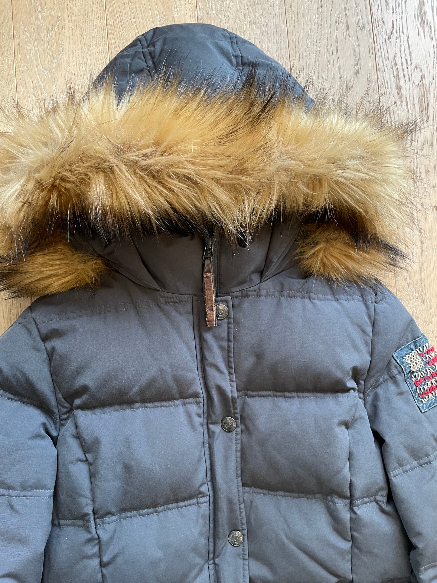 Vintage True Religion Fur Puffer Jacket